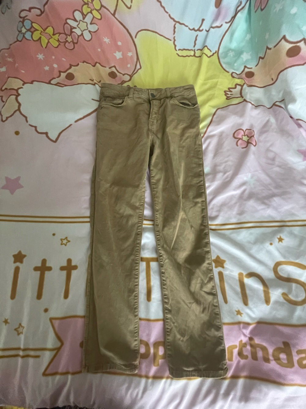 American Eagle Outfitters Slim Straight Jeans in Khaki Brown